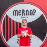 Luca Delvecchio e il nuovo portiere della Mernap Faenza